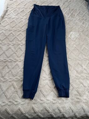 Mandala Navy Maternity Jogger Scrub Pants~ Size Small ~ Medical Staff